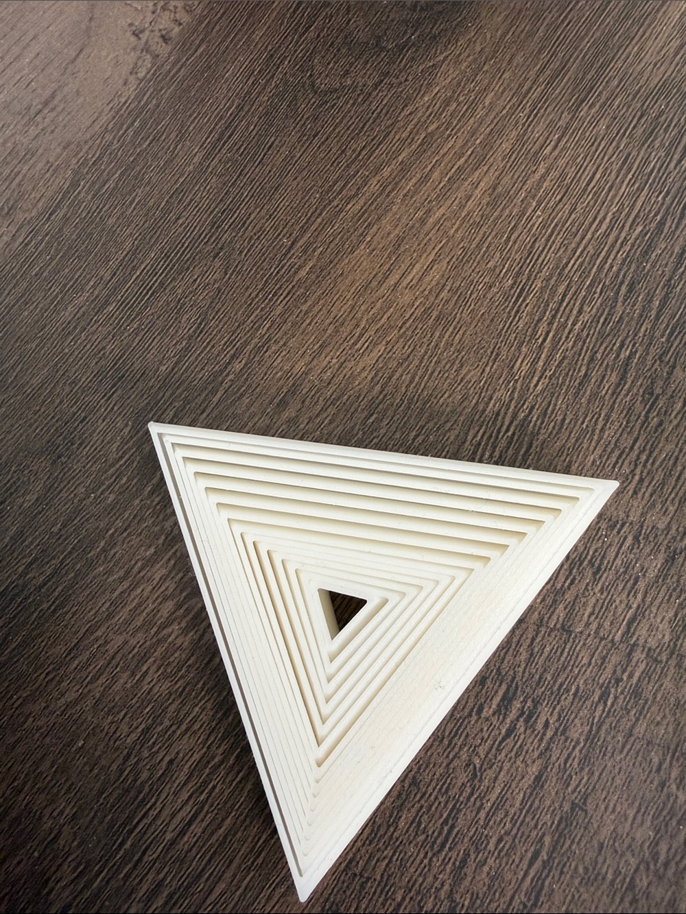 White Triangular Geometric Fidget Toy - Picture 3 of 3